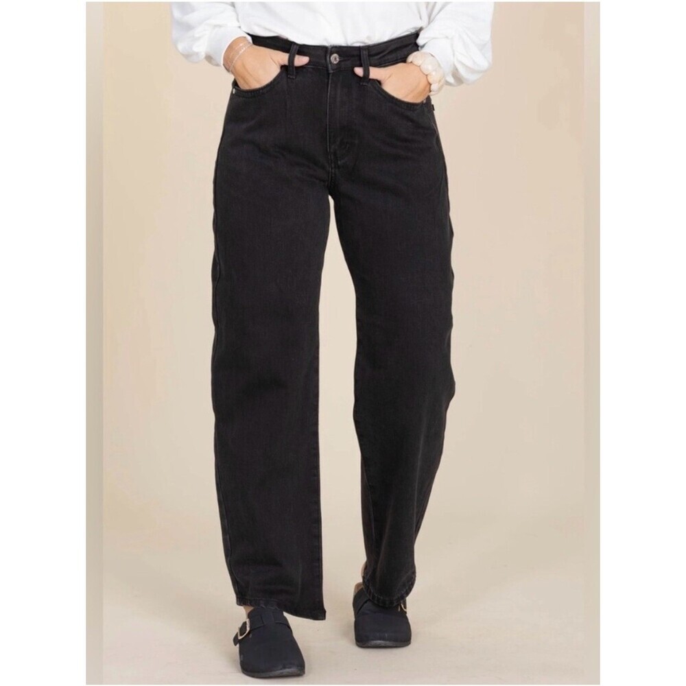 Judy Blue Rigid Magic Marlow Trousers Arc Leg “Barrel Jeans”